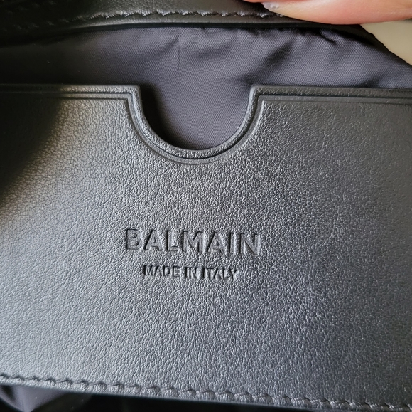 Balmain Pillow Monogram Quilted Nylon Hobo Bag NWT - Picture 8 of 14